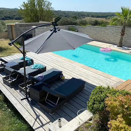 Magnifique Chloeline: Piscine Et Superbe Vue Villa Pougnadoresse