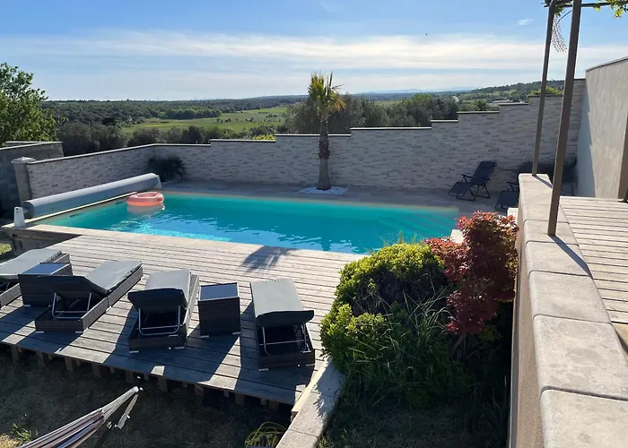 Magnifique Chloeline: Piscine Et Superbe Vue וילה *